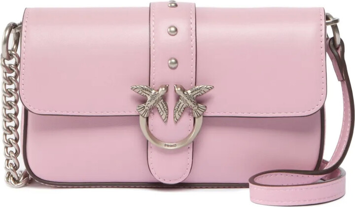 Pinko Love One Micro leather cross body bag