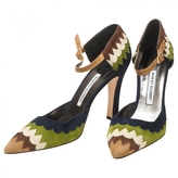 Thumbnail for your product : Manolo Blahnik Multicolour Suede Heels