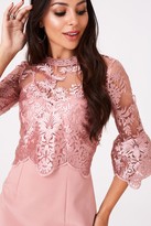 Thumbnail for your product : Little Mistress Ginnie Apricot Embroidery Dress