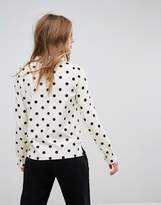 Thumbnail for your product : Leon and Harper Long Sleeved Top in Polka Dot