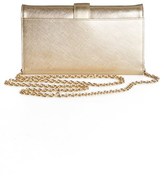Thumbnail for your product : Halogen Saffiano Leather Crossbody Clutch Wallet