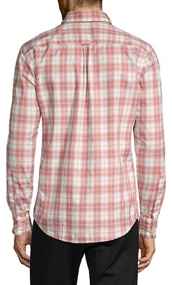 HUGO BOSS Slim-Fit Plaid Long-Sleeve Shirt