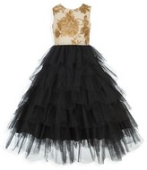 Thumbnail for your product : Badgley Mischka Gilr's Floral Tutu Ball Gown
