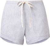 Thumbnail for your product : Pour Les Femmes Striped Linen Pajama Shorts - Gray