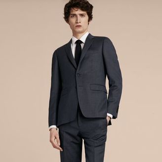 Burberry Slim Fit Half-canvas Birdseye Wool Suit