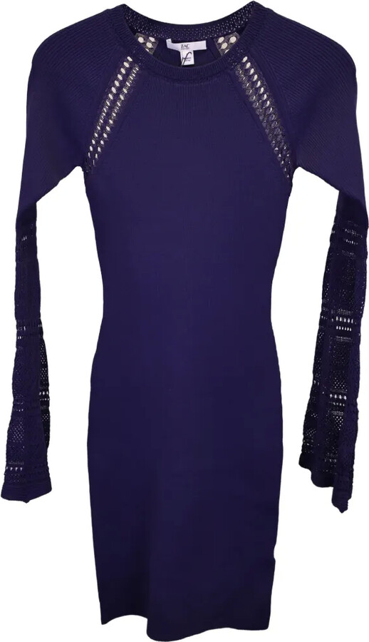 Zac Posen Jill long-sleeve open-detail mini dress