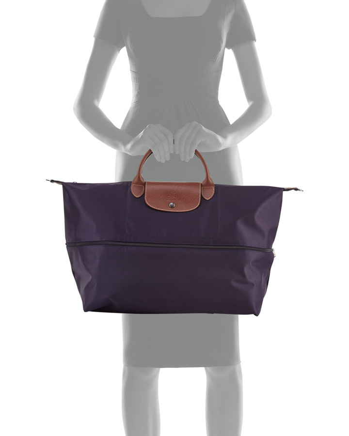 longchamp expandable travel bag pink