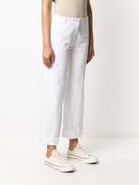 Thumbnail for your product : Alberto Biani Cropped Wide-Leg Trousers