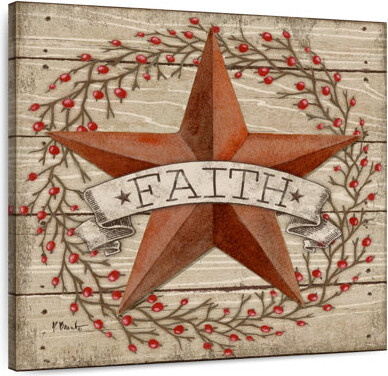 Ebern Designs Tergel Barn Star With Berries I
