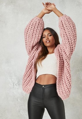 missguided hand knit cardigan