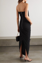 Thumbnail for your product : Rick Owens Abito Strapless Stretch Cotton-blend Crepe Gown - Black