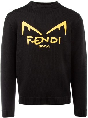 black and white fendi jumper