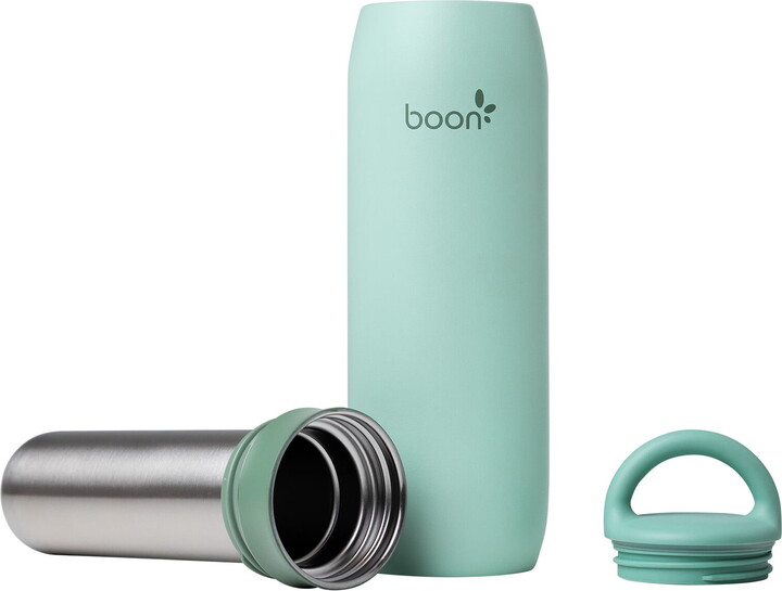 Boon FROSH Mint Stainless Steel Portable Milk Chiller - Keeps Breast Milk Cool up to 17 Hours