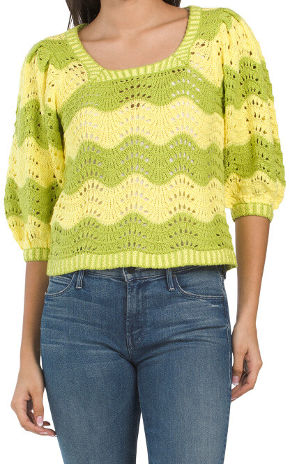 lime green womens sweater