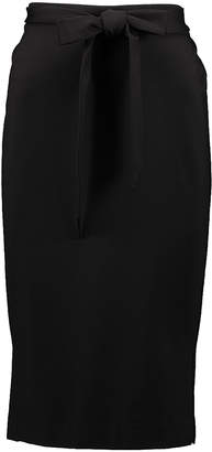 Minna Women's Career Skirts Black - Black Side-Slit Skirt - Women & Plus