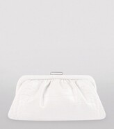 Thumbnail for your product : Balenciaga Xs Croc-Embossed Leather Cloud Clutch Bag