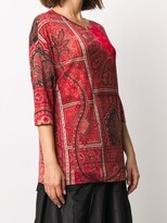 Thumbnail for your product : Etro 3/4 Sleeves Paisley Top