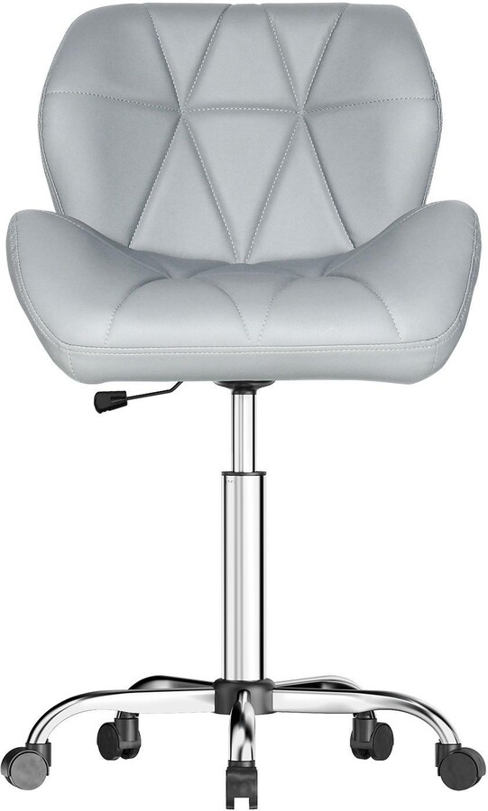 Rattantree Rolling Swivel Chair with Wheels,Lumbar Support Bar Stools