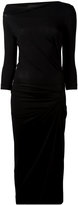 Vivienne Westwood Anglomania - gathered waist midi dress - women - Spandex/Elasthanne/Lyocell - L
