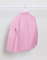 Thumbnail for your product : Muu Baa Muubaa leather shacket in pink