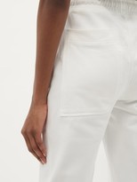 Thumbnail for your product : adidas by Stella McCartney Logo-print Cotton French-terry Track Pants - White