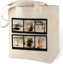 Shutterfly Cotton Tote Bags: Travel Film Collage | 15x18 | White |