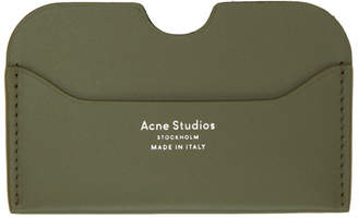 Acne Studios Green Elmas Card Holder