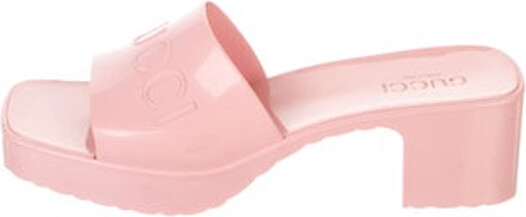 Gucci Rubber Slides Pink