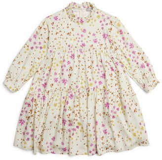 Il Gufo Tiered Floral Print Dress (3-12 Years)
