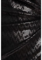 Thumbnail for your product : Versace Sequin Wrap Front Puff-Sleeve Mini Dress
