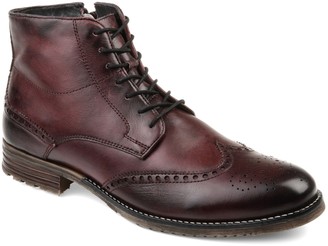burgundy wingtip boots