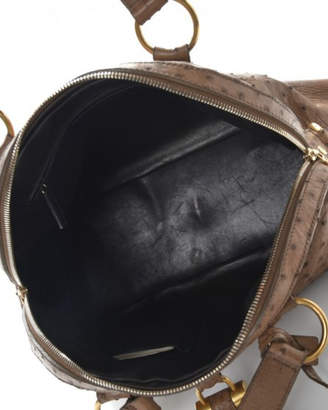 Saint Laurent Large Ostrich Muse Shoulder Bag - Vintage
