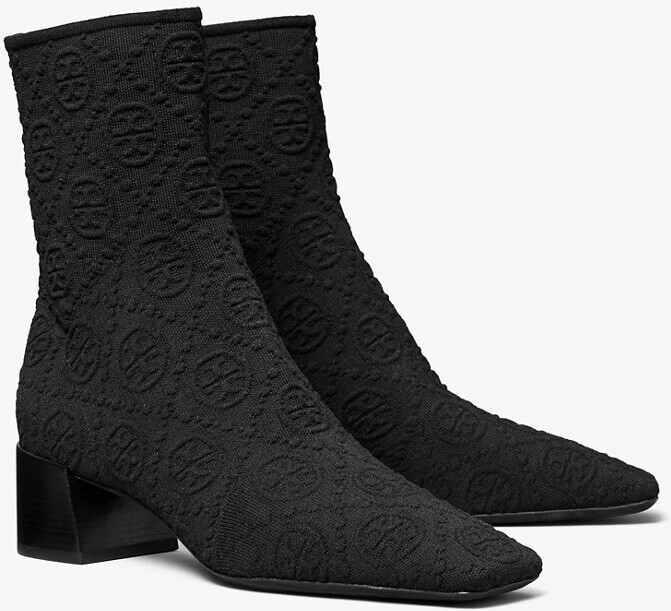 T Monogram Stretch Ankle Boot