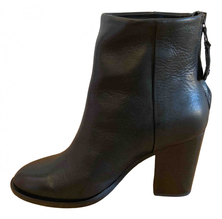 Rag Bone Black Leather Ankle Boots Shopstyle