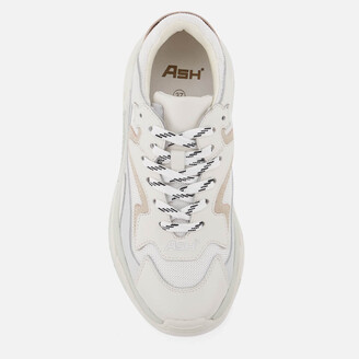 Ash Women's Addict Chunky Running Style Trainers - Off White/White