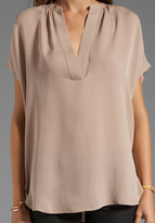 Thumbnail for your product : Vince Cap Sleeve Popover Blouse