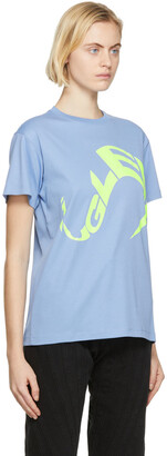 Thierry Mugler Blue Single Swirly T-Shirt