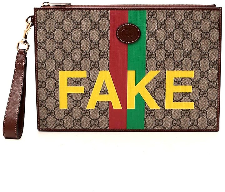 gucci logo clutch