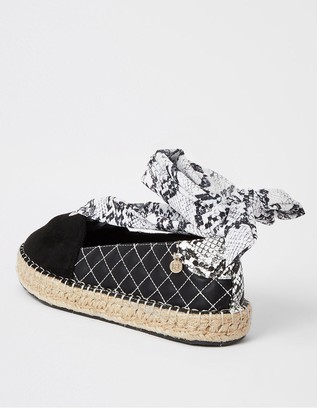 river island black espadrilles