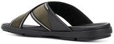 Thumbnail for your product : Prada Cross-Strap Logo Sandals