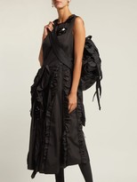 Thumbnail for your product : 4 MONCLER SIMONE ROCHA Ruffled Midi Dress - Black