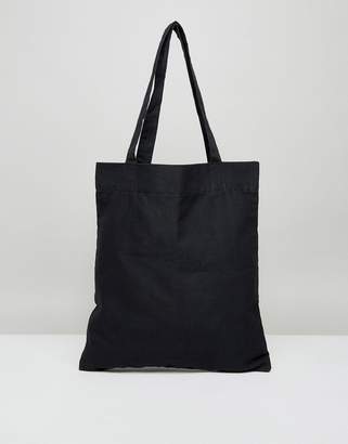 ASOS DESIGN tote bag in black