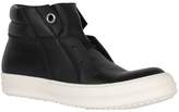 Thumbnail for your product : Rick Owens Island Dunk Leather Sneakers
