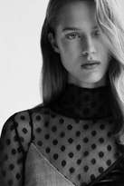 Thumbnail for your product : Boutique Sheer polka roll neck