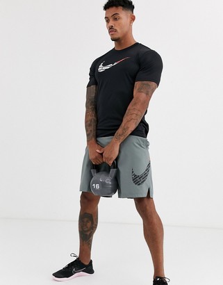 Nike Training t-shirt with swoosh print in black