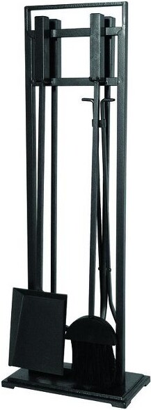 Panacea Products PanaceaGrayMatteMetalFireplaceToolSet