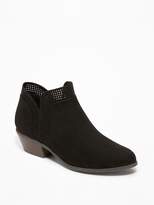 Thumbnail for your product : Old Navy Perforated Sueded Low Booties for Women