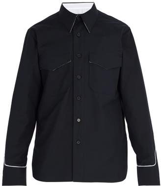 Calvin Klein 205w39nyc - Western Inspired Cotton Shirt - Mens - Navy