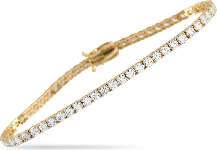 LB Exclusive 14K Yellow Gold 5.25ct Lab-Grown Diamond Tennis Bracelet LG09-123125