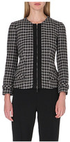 Thumbnail for your product : Armani Collezioni Houndstooth zip-front jacket